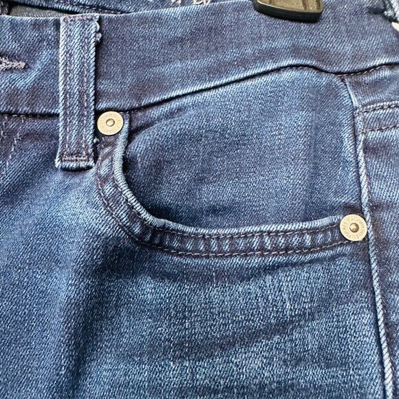 ⭐7 For All Mankind The Ankle Skinny Jeans Womens Sz 27 Dark Wash Blue 5 pockets⭐ - Picture 8 of 8